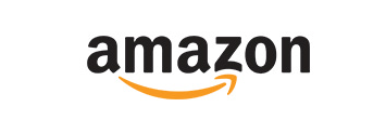 Black and orange Amazon logo