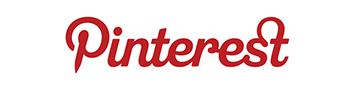 Red Pinterest logo